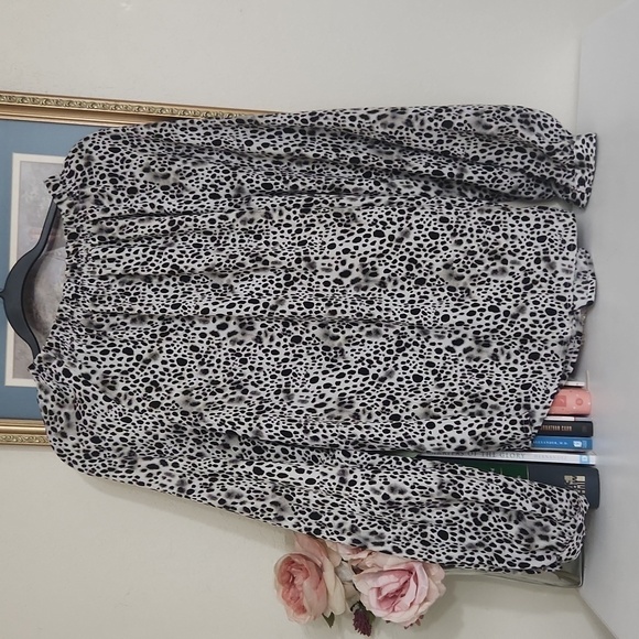 2for$10 Balloon sleeves rouched neck Career Contemporary Office Collegiate - Picture 10 of 12